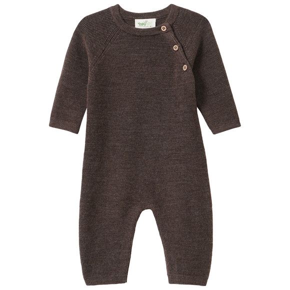 Newborn Merino-Overall unifarben