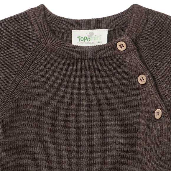 Newborn Merino-Overall unifarben
