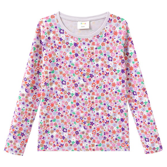 2 Mädchen Langarmshirts im Set