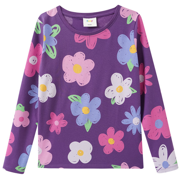 2 Mädchen Langarmshirts im Set