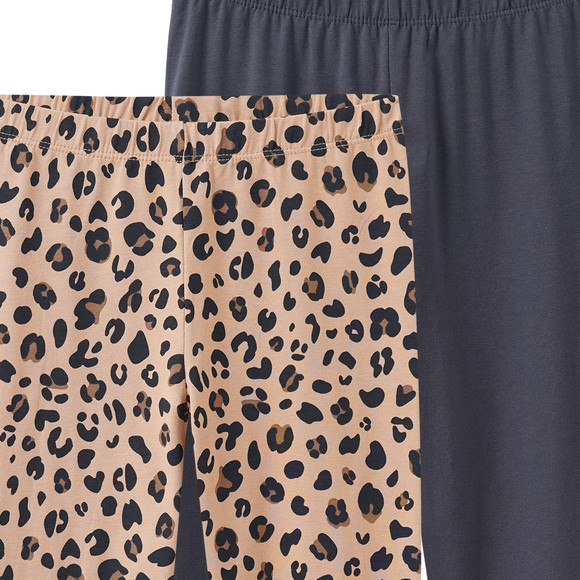 2 Mädchen Leggings im Set