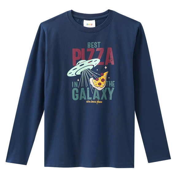 2 Jungen Langarmshirts mit Print