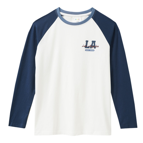 2 Jungen Langarmshirts mit Raglanärmeln