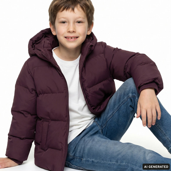 Effen pufferjas voor kinderen