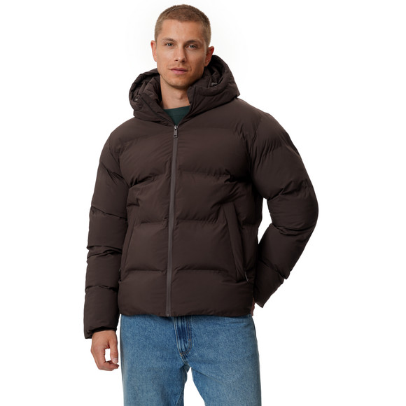 Heren pufferjas in effen kleur