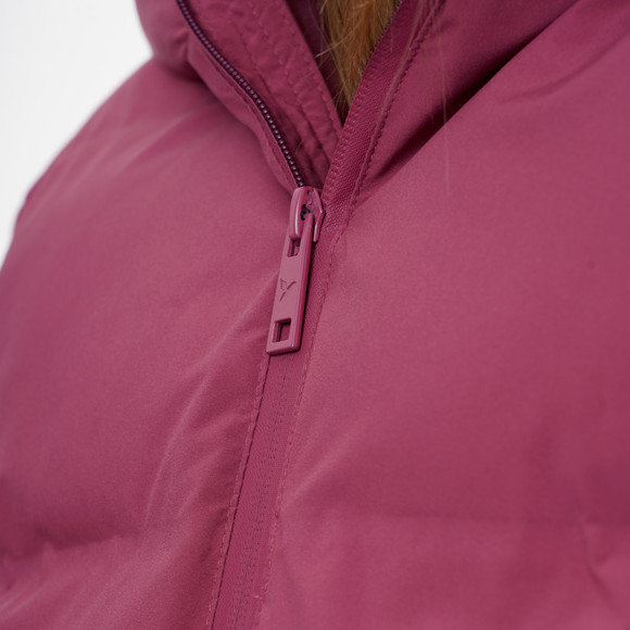 Damespufferjack in effen kleuren