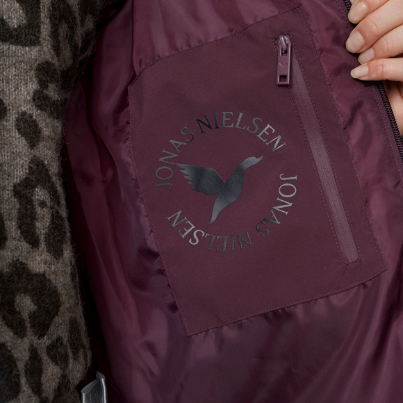 Damespufferjack in effen kleuren