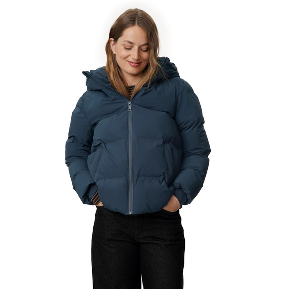 Damespufferjack in effen kleuren