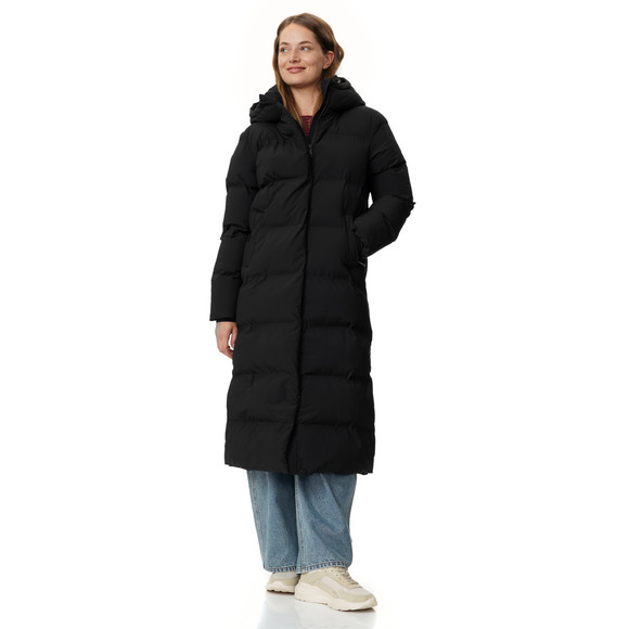 Dames puffermantel met capuchon