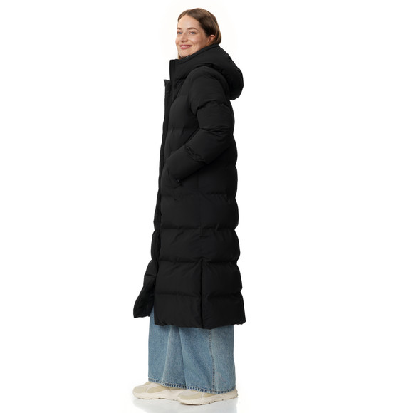 Dames puffermantel met capuchon