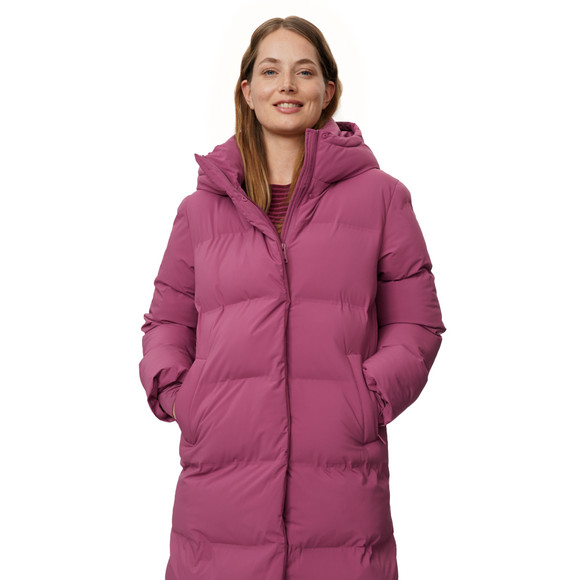 Dames puffermantel met capuchon