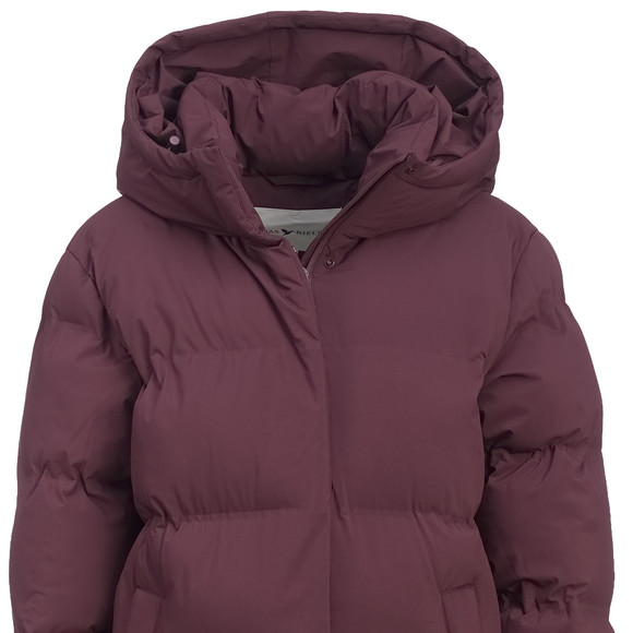 Dames puffermantel met capuchon