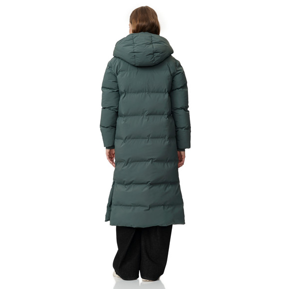 Dames puffermantel met capuchon
