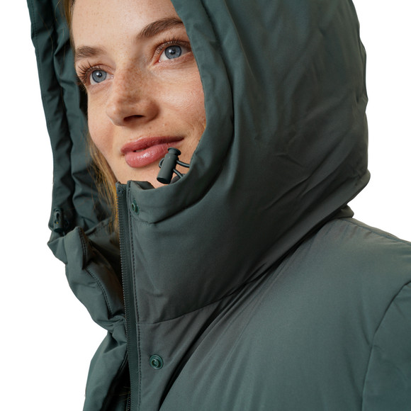 Dames puffermantel met capuchon