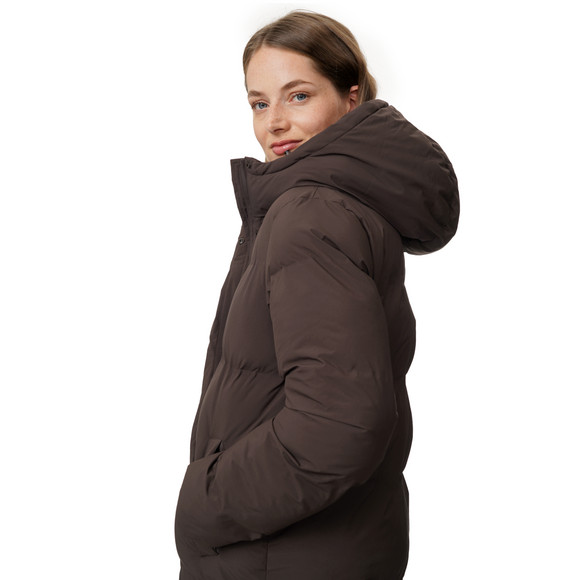 Dames puffermantel met capuchon