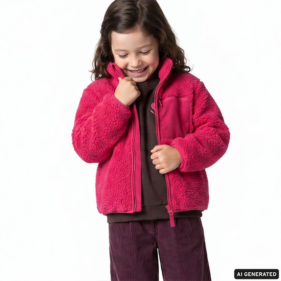 Kinder-teddyjasje met corduroyzakje