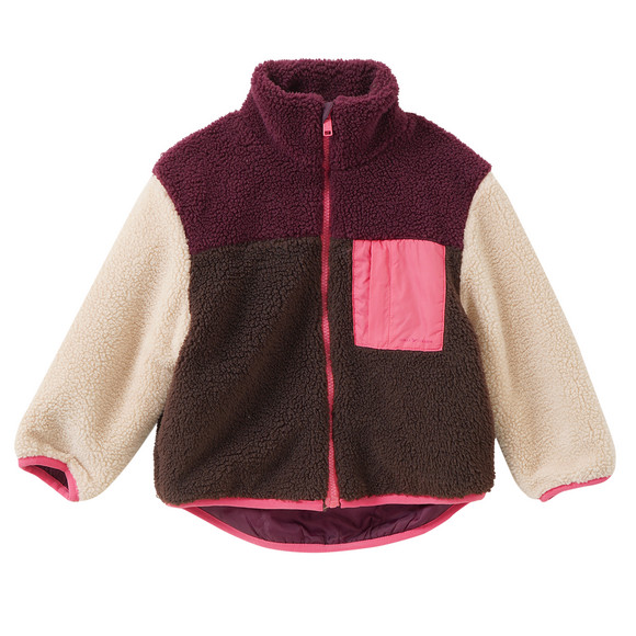 Teddyjasje voor meisjes met opstaande kraag