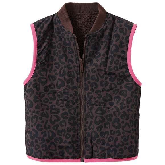 Meisjesvest met omkeerbare voorkant