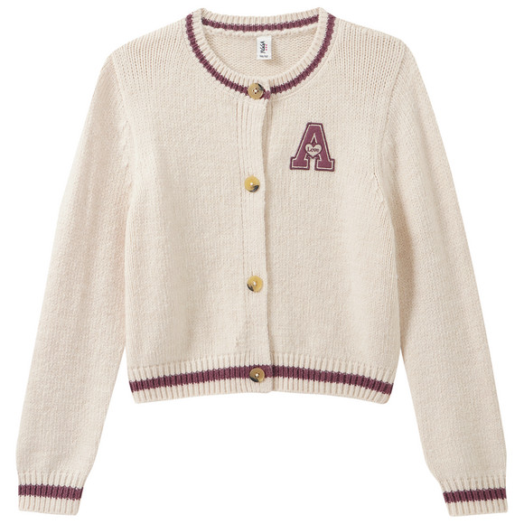 Mädchen Strickjacke im College-Style