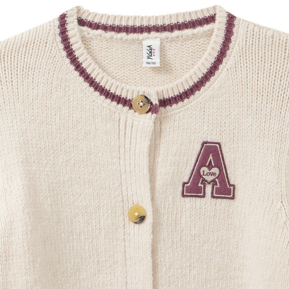 Mädchen Strickjacke im College-Style