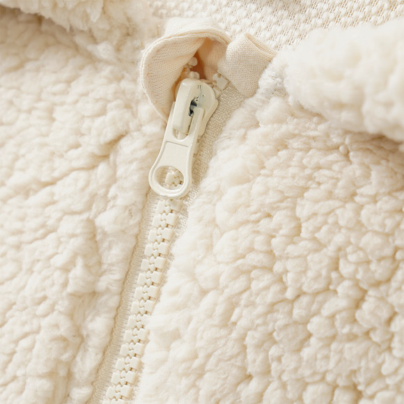 Mädchen Plüschjacke mit Allover-Muster