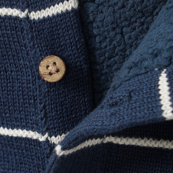 Newborn Strickoverall mit Kapuze