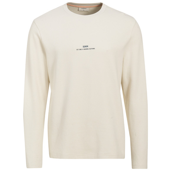 Herren Langarmshirt mit Schriftzug