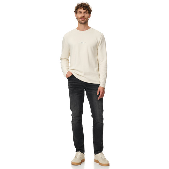 Herren Langarmshirt mit Schriftzug