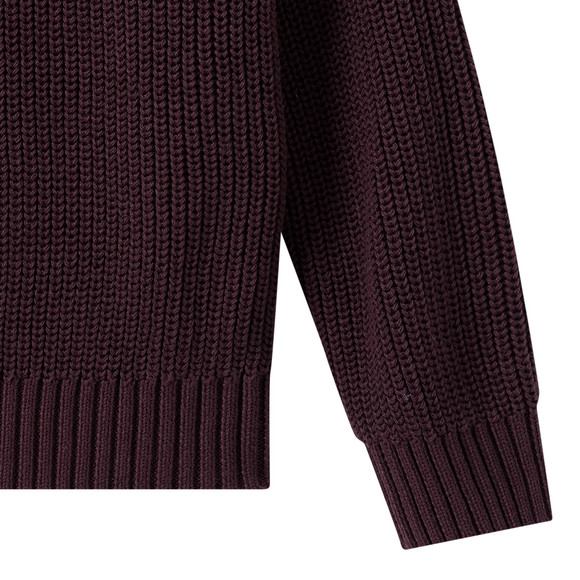 Mädchen Strickpullover mit Rippstruktur