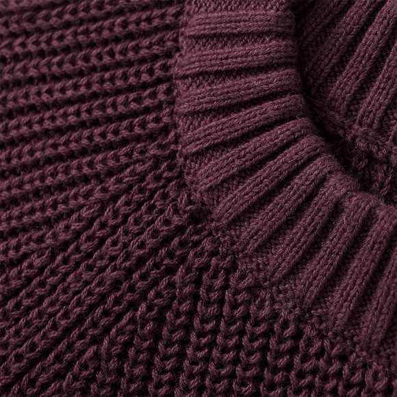 Mädchen Strickpullover mit Rippstruktur