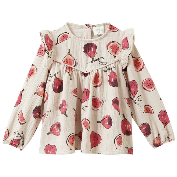Mädchen Musselin-Bluse mit Feigen
