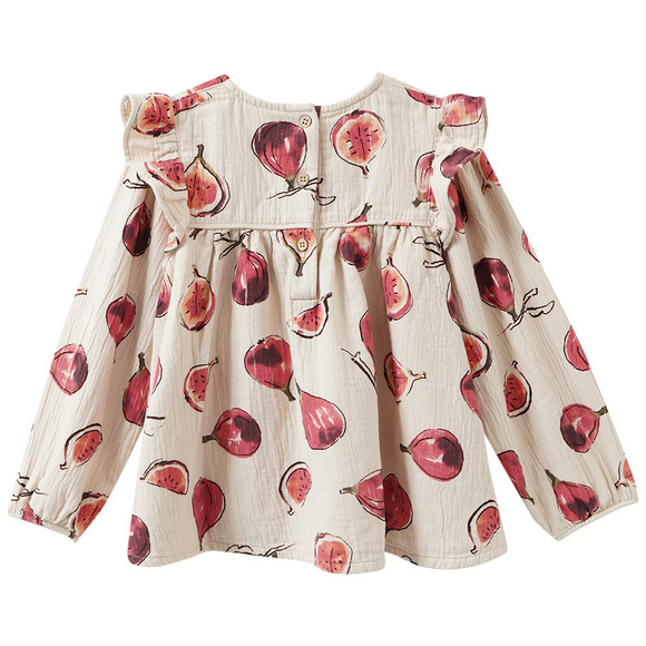 Mädchen Musselin-Bluse mit Feigen