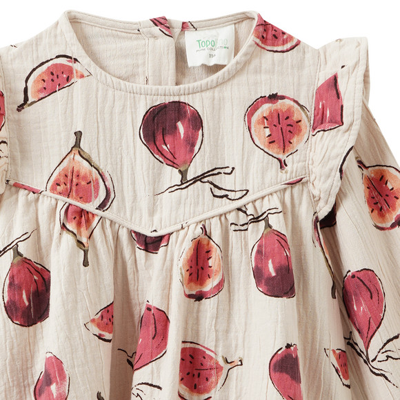 Mädchen Musselin-Bluse mit Feigen