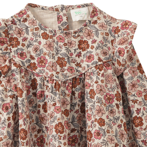 Mädchen Musselin-Bluse mit Blümchen