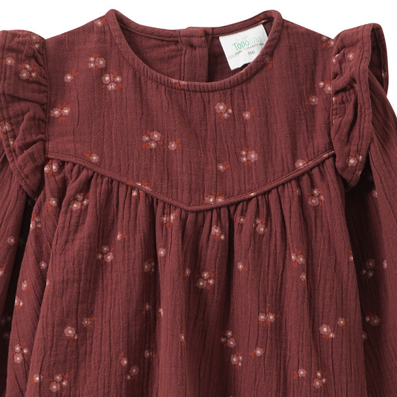 Mädchen Musselin-Bluse mit Blümchen