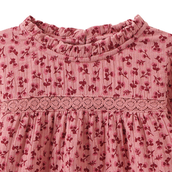 Mädchen Musselin-Bluse mit Blümchen