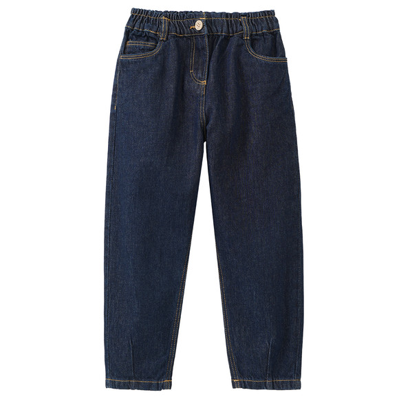 Mädchen Paperbag-Jeans aus Raw Denim