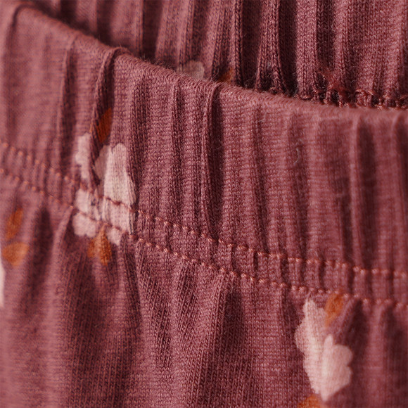 2 Mädchen Leggings mit Blümchen