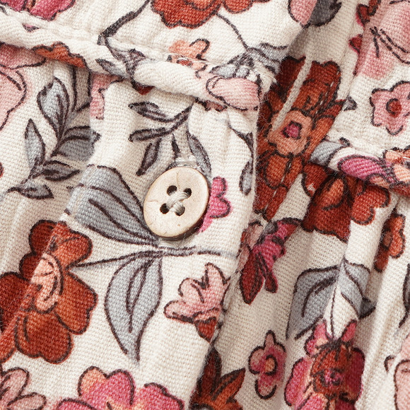 Mädchen Musselin-Kleid mit Blümchen