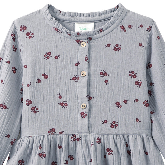 Mädchen Musselin-Kleid mit Blümchen