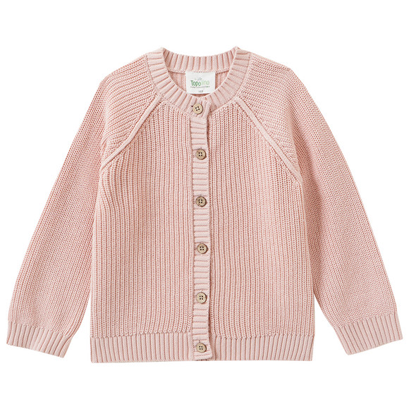 Mädchen Strickjacke mit Rippstruktur