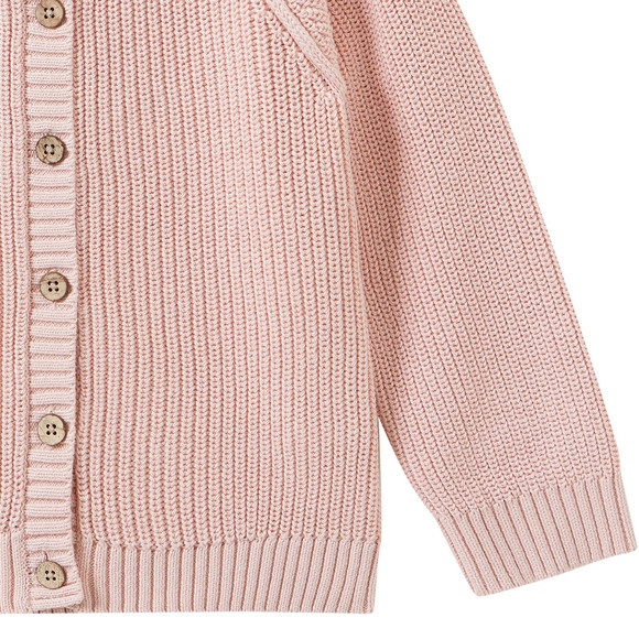 Mädchen Strickjacke mit Rippstruktur
