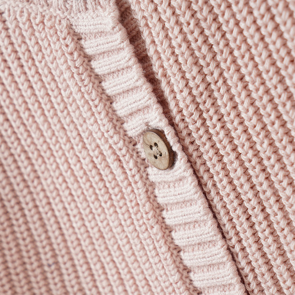 Mädchen Strickjacke mit Rippstruktur