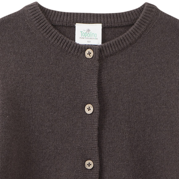 Mädchen Woll-Strickjacke mit Knopfleiste