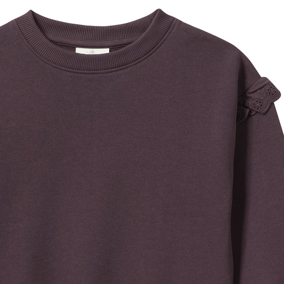 Mädchen Sweatshirt mit Rüschen