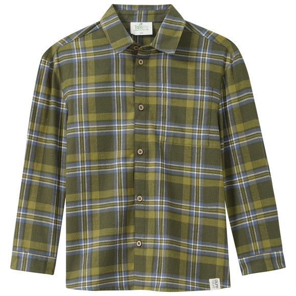 Jungen Flanellhemd mit Karo-Muster
