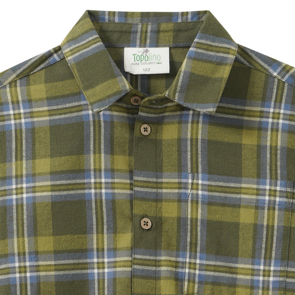 Jungen Flanellhemd mit Karo-Muster