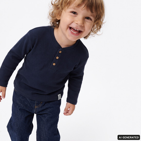 Jungen Barrel-Jeans aus Raw Denim