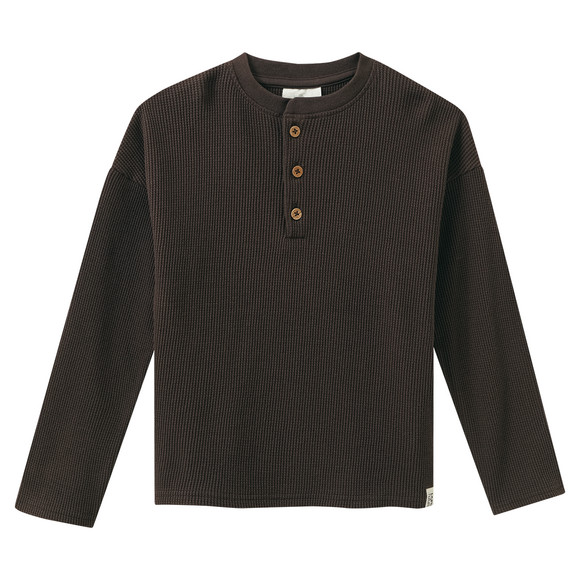 2 Jungen Langarmshirts aus Waffel-Piqué