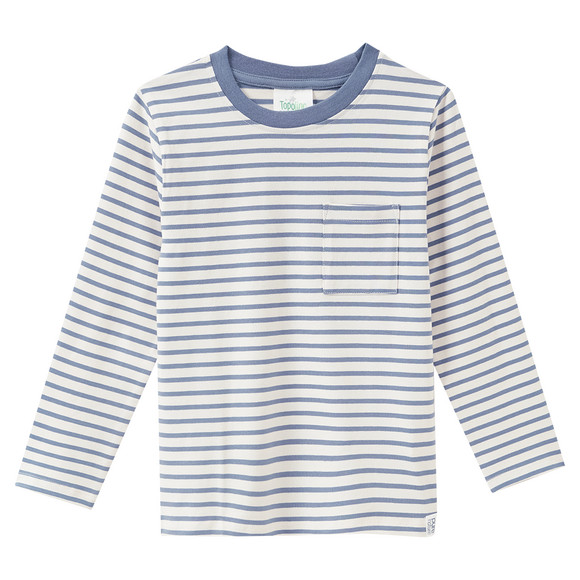 2 Jungen Langarmshirts mit Brusttasche